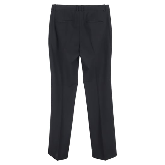 Theory Wide-Leg Trousers in Black wool - Image 2