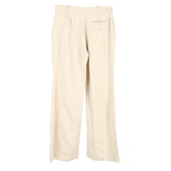 Acne Studios geplooide broek met wijde pijpen in nude viscose - Image 2