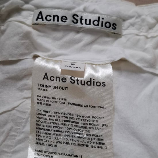 Acne Studios geplooide broek met wijde pijpen in nude viscose - Image 3