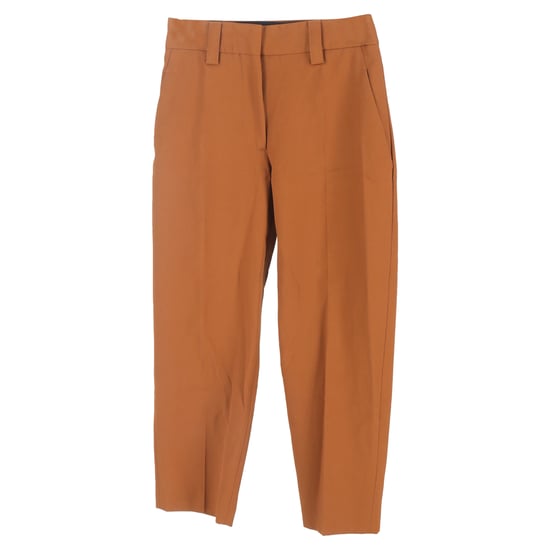 Acne Studios getailleerde broek met hoge taille in roestbruin polyester - Image 1