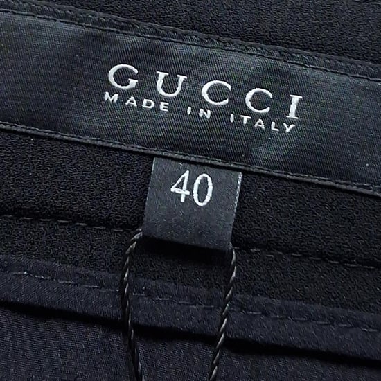 Gucci Crepe Byxor i Svart Polyester - Image 3