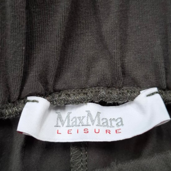 Max Mara Leisure Strumpebandsbyxor i grå bomull - Image 3