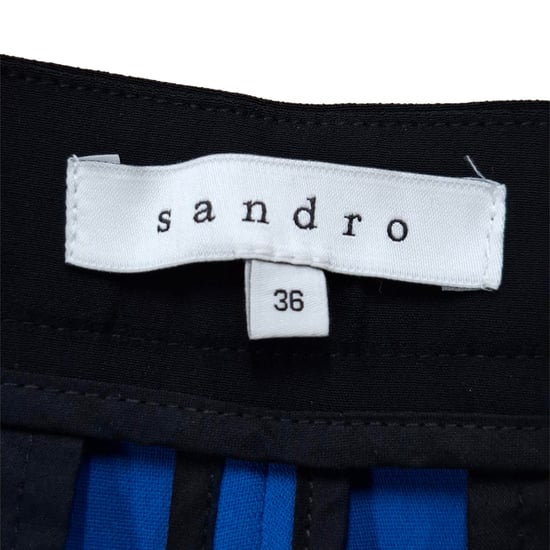Sandro byxor med raka ben i blå polyester - Image 3