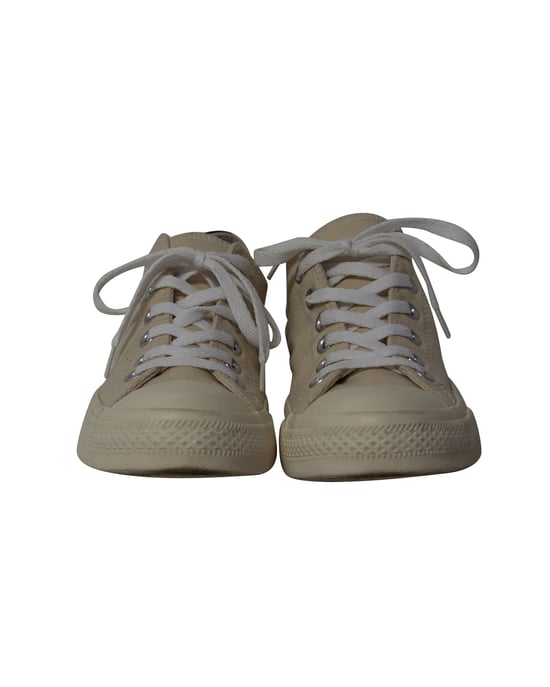 Comme Des Garcons Play x Converse lage sneakers in beige canvas - Image 2