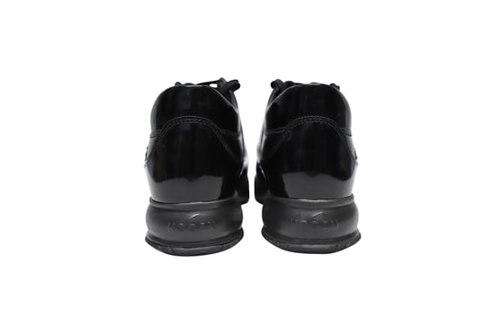 Hogan Interactive sneakers met studs in zwart lakleer - Image 4