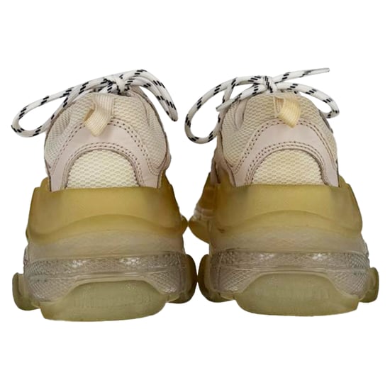 Balenciaga Triple S – Vita sneakers i polyester med genomskinlig sula - Image 3