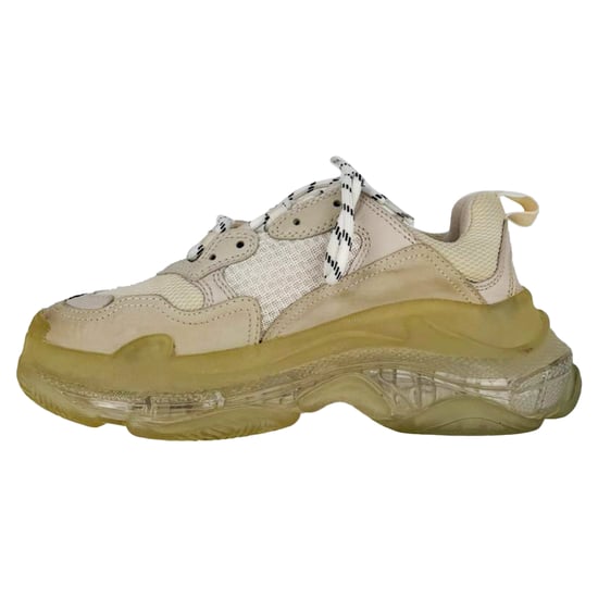 Balenciaga Triple S – Vita sneakers i polyester med genomskinlig sula - Image 4