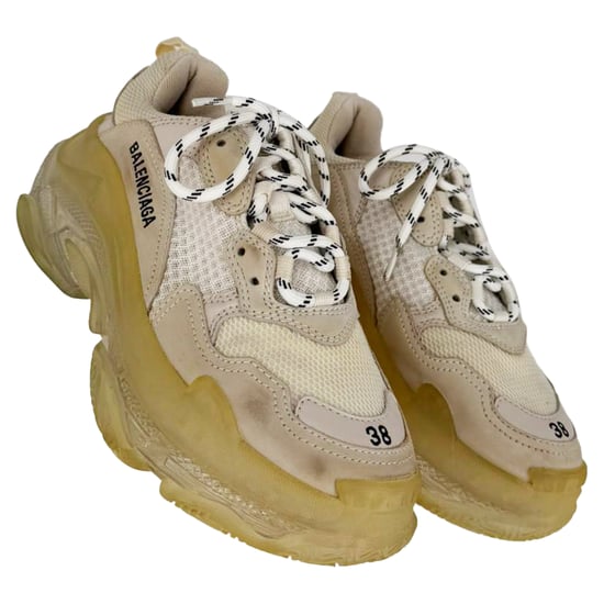 Balenciaga Triple S – Vita sneakers i polyester med genomskinlig sula - Image 5
