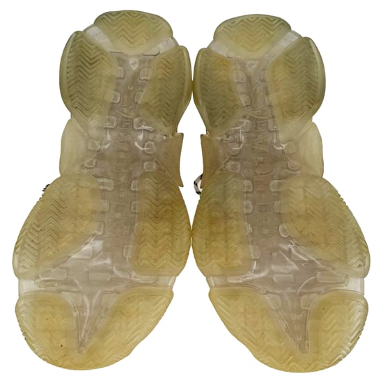 Balenciaga Triple S – Vita sneakers i polyester med genomskinlig sula - Image 6