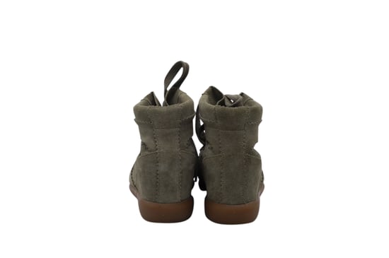 Isabel Marant Bobby Wedge Sneakers i Grön Mocka - Image 3