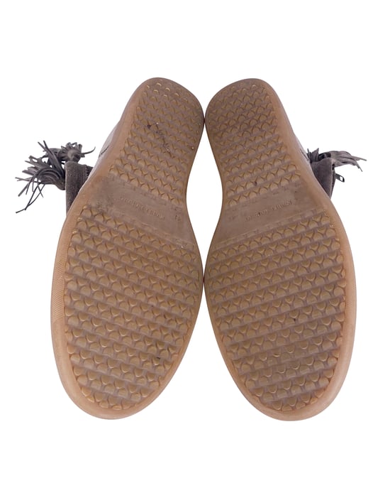 Isabel Marant Velvet Stainer Basket Boots i grå mocka - Image 5
