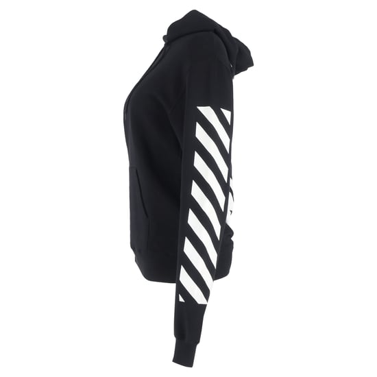 Off-White Diag Arrow Slim Hoodie in zwart katoen - Image 2