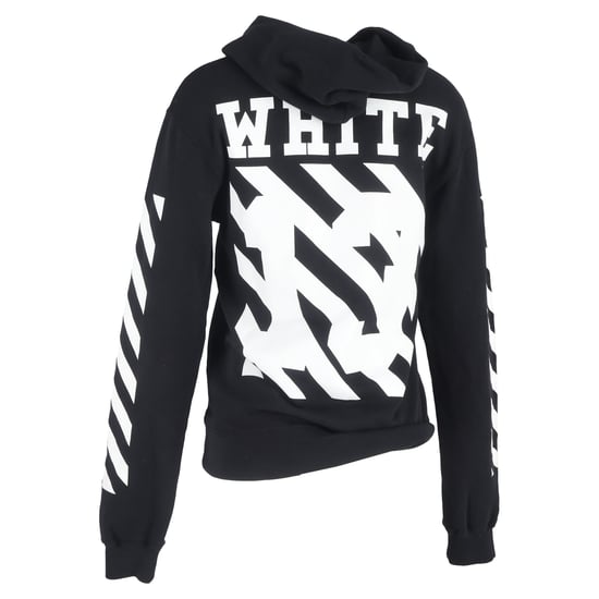 Off-White Diag Arrow Slim Hoodie in zwart katoen - Image 3