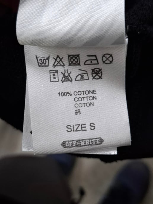 Off-White Diag Arrow Slim Hoodie in zwart katoen - Image 4