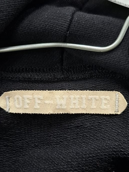 Off-White Diag Arrow Slim Hoodie in zwart katoen - Image 5