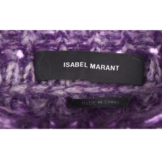 Isabel Marant Jarren Turtleneck-tröja i lila mohair - Image 4