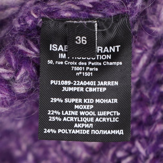 Isabel Marant Jarren Turtleneck-tröja i lila mohair - Image 5