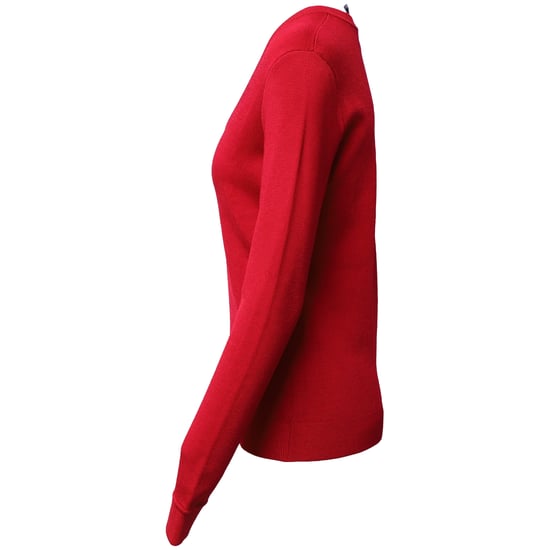 Herve Leger V-ringad tröja i röd rayon - Image 2