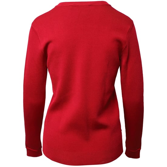 Herve Leger V-ringad tröja i röd rayon - Image 3