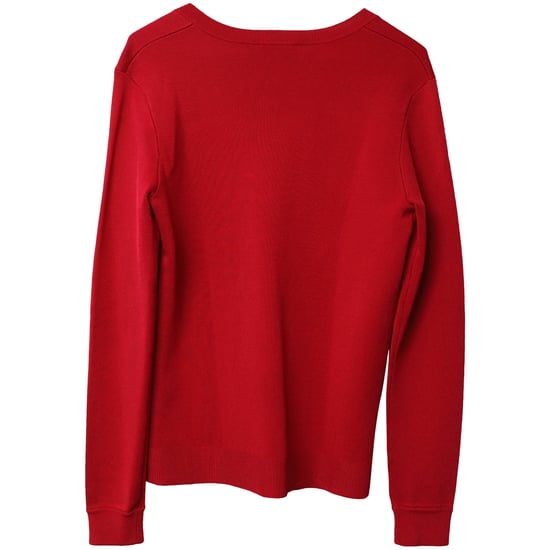 Herve Leger V-ringad tröja i röd rayon - Image 5