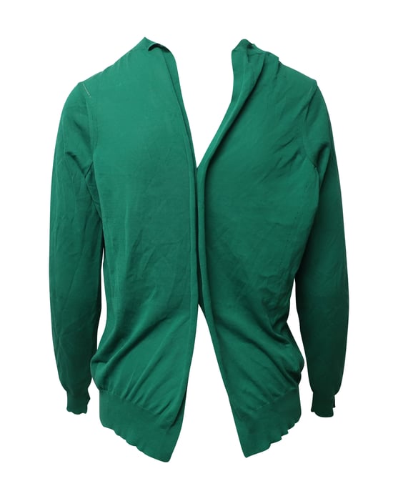 Marni vest met knoopsluiting in groene katoen - Image 3