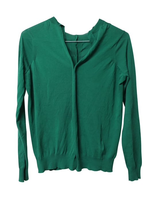 Marni vest met knoopsluiting in groene katoen - Image 5