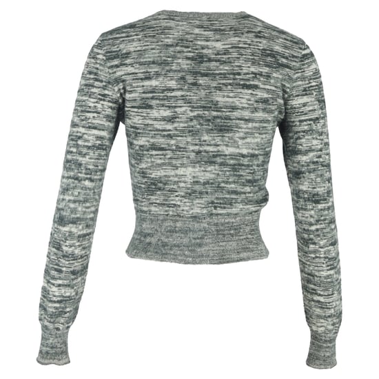 Victoria Beckham cropped gemêleerde trui van grijs katoen - Image 3