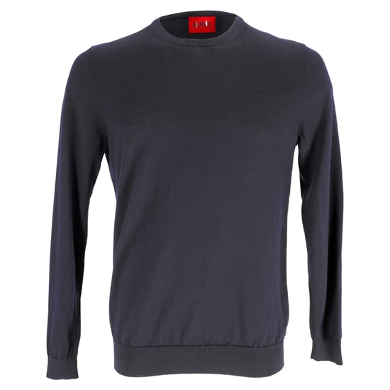 Hugo Boss-tröja i marinblå ull - Image 1
