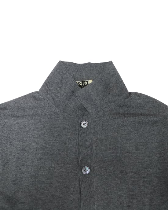 Acne Studios Collared Buttondown Cardigan in Grey Wool - Image 3