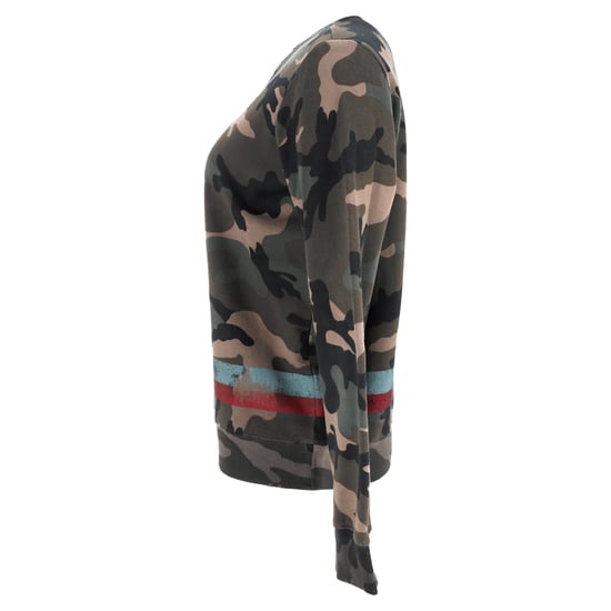 Valentino Garavani camouflage sweatshirt met verwassen look in kaki katoen - Image 2