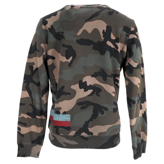 Valentino Garavani camouflage sweatshirt met verwassen look in kaki katoen - Image 3