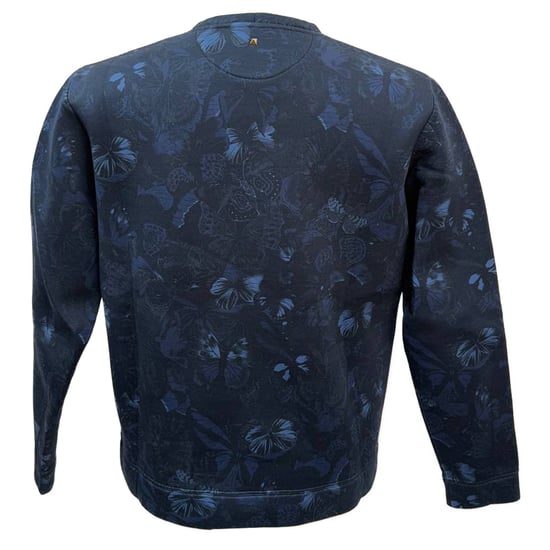 Valentino Neopren Fjärils-Tröja i Marinblå Bomull - Image 4