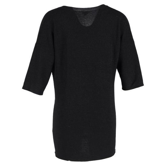 Joseph gebreide V-hals trui in zwart lurex - Image 3