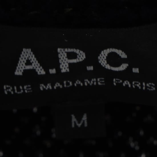 A.P.C. Glittrig knappprydd tröja i svart merinoull - Image 4