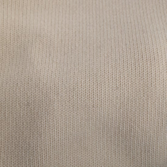 Jil Sander Knitted Mock-neck Open Back Sweater in Cream Wool - Image 6