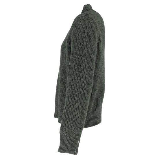 Thom Browne Ribstickad Tröja Med Hög Halsringning I Grönt Ull - Image 2