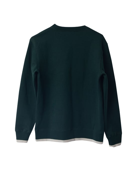 Lanvin Chain Stitch Sweater in Green Wool - Image 2