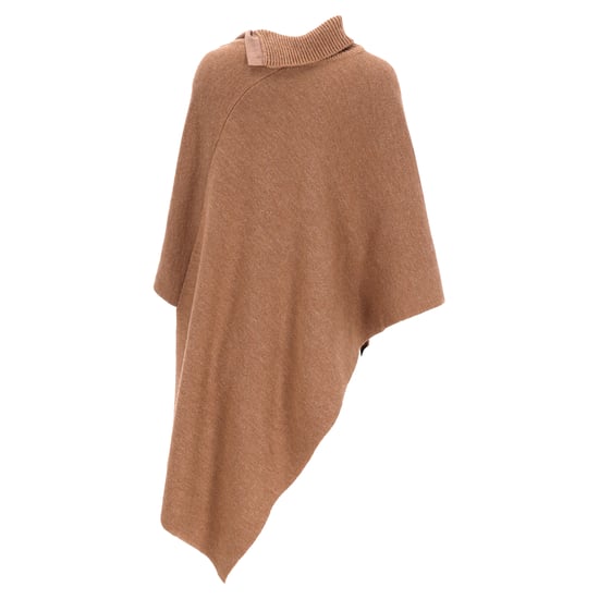 Chloé gebreide cape met knoopjes in bruine wol - Image 3