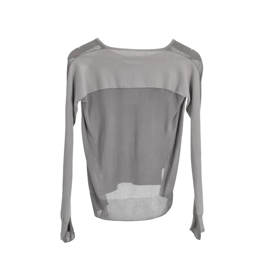 MM6 by Maison Margiela Sweater in Grey Cotton - Image 2