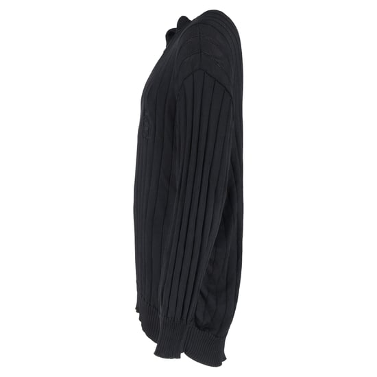 Balenciaga – Svart sidentröja med polotröja i överdimensionerad modell - Image 2