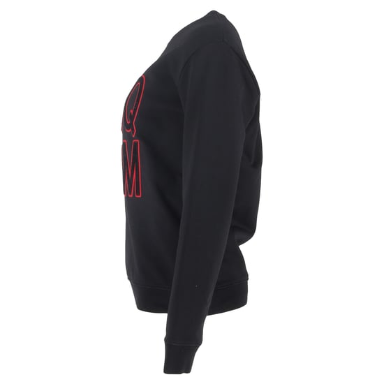 MCQ fluwelen trui met logo in zwart katoen - Image 3