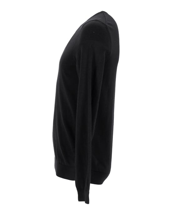Hugo Boss Stickad Tröja i Svart Ull - Image 2