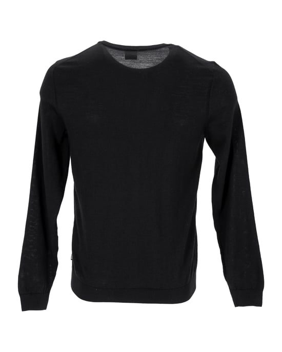 Hugo Boss Stickad Tröja i Svart Ull - Image 3