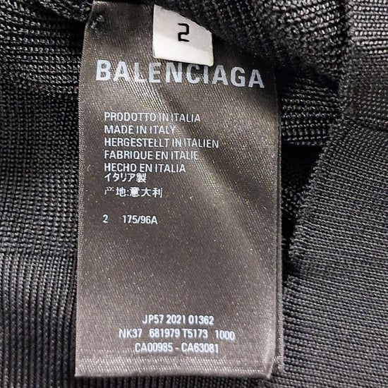 Balenciaga V-neck Sweater in Black Viscose - Image 5