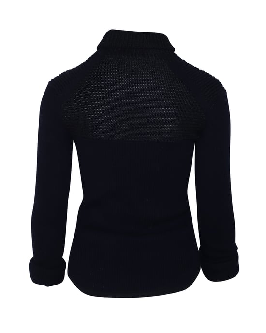 Isabel Marant Stretchig Tröja i Marinblå Ull - Image 1