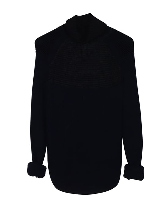 Isabel Marant Stretchig Tröja i Marinblå Ull - Image 2