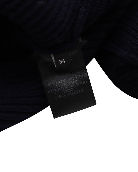 Isabel Marant Stretchig Tröja i Marinblå Ull - Image 3