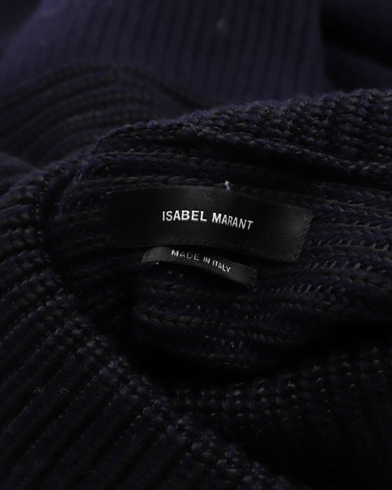 Isabel Marant Stretchig Tröja i Marinblå Ull - Image 4