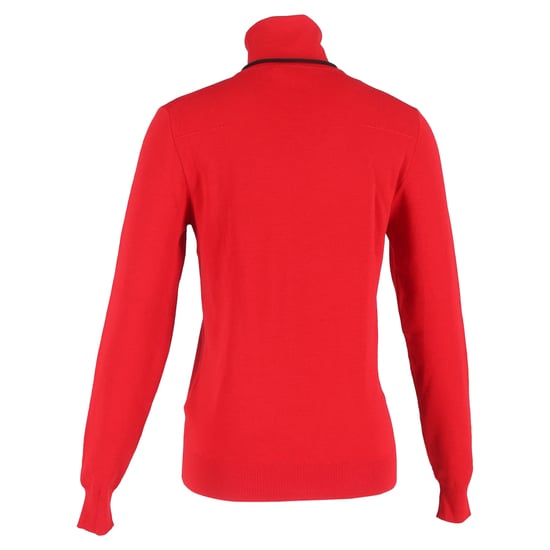Dior Turtleneck Sweater in Red Wool - Image 3