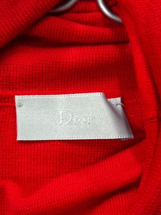 Dior Turtleneck Sweater in Red Wool - Image 4